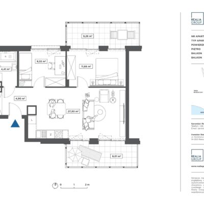 Apartament Port Ostróda nr 15 z widokiem na jezioro