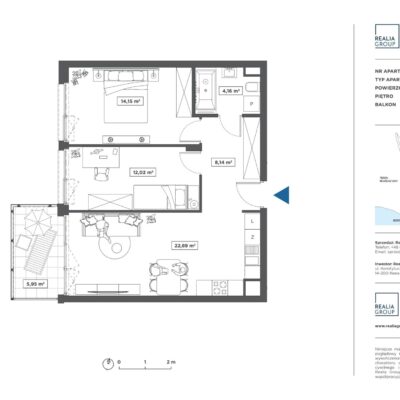 Apartament Port Ostróda nr 49 z widokiem na jezioro