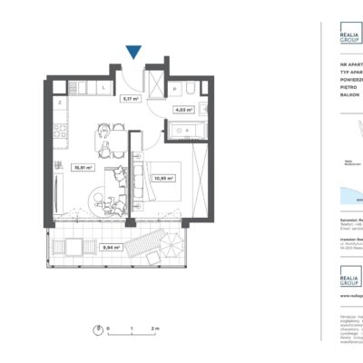 Apartament Port Ostróda nr 60 z widokiem na jezioro