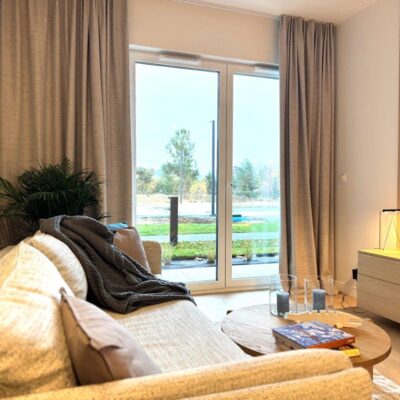 Apartament w inwestycji Port Ostróda nad brzegiem jeziora- wykończony pod klucz