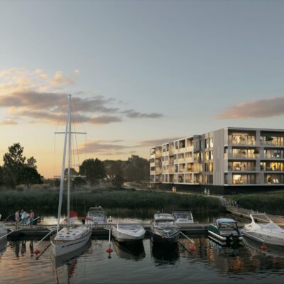 Apartament w inwestycji Port Ostróda nad brzegiem jeziora- wykończony pod klucz